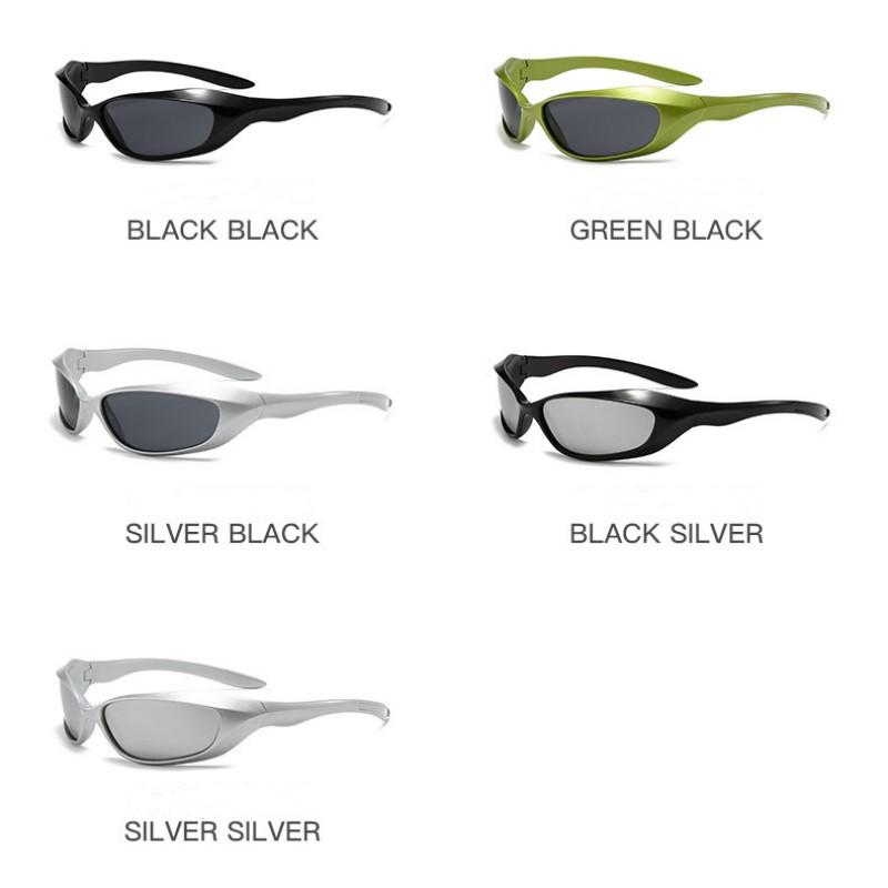 Y2k Punk Sports Sunglasses For Men Women Future Sense Integrated Sun Glasses Brand Designer Vintage Shades Uv400 Fashion Goggle