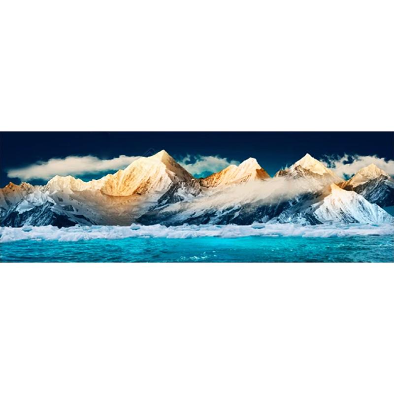 5d Diy Diamond Painting Kits Snow Mountain Cross Stitch Landscape Diamond Embroidery Living Room Wall Art Painting Home Decor