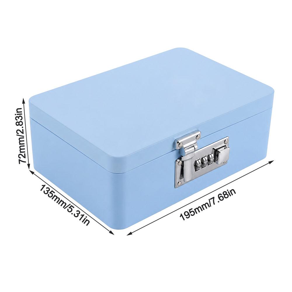 Metal Construction Password Lock Storage Box Combination Lock Key Safe Box Gift Packaging