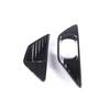 For Mitsubishi Outlander  Carbon Fiber Style Front Fog Light Lamp Cover Trim