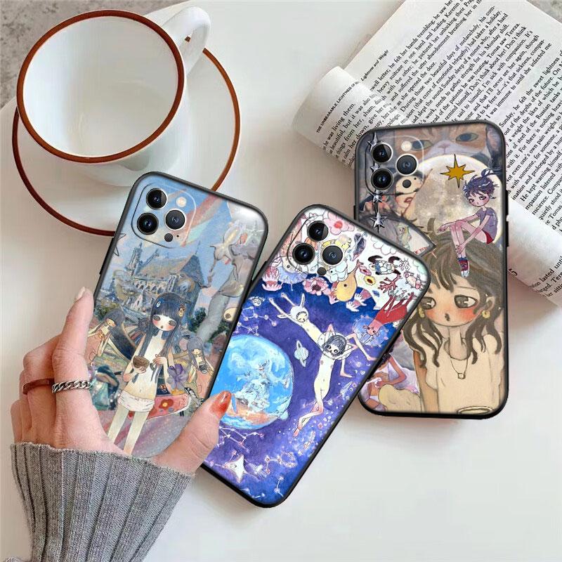 IK9 Aya Takano Phone Case for Samsung Galaxy S20 S21 S22 Ultra FE + Plus A21S A22 A24 A25 A26 A30 A30S A31