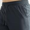 Men Jogging Pants Drawstring Elastic Waist Slim Fit Training Trousers with Pockets Solid