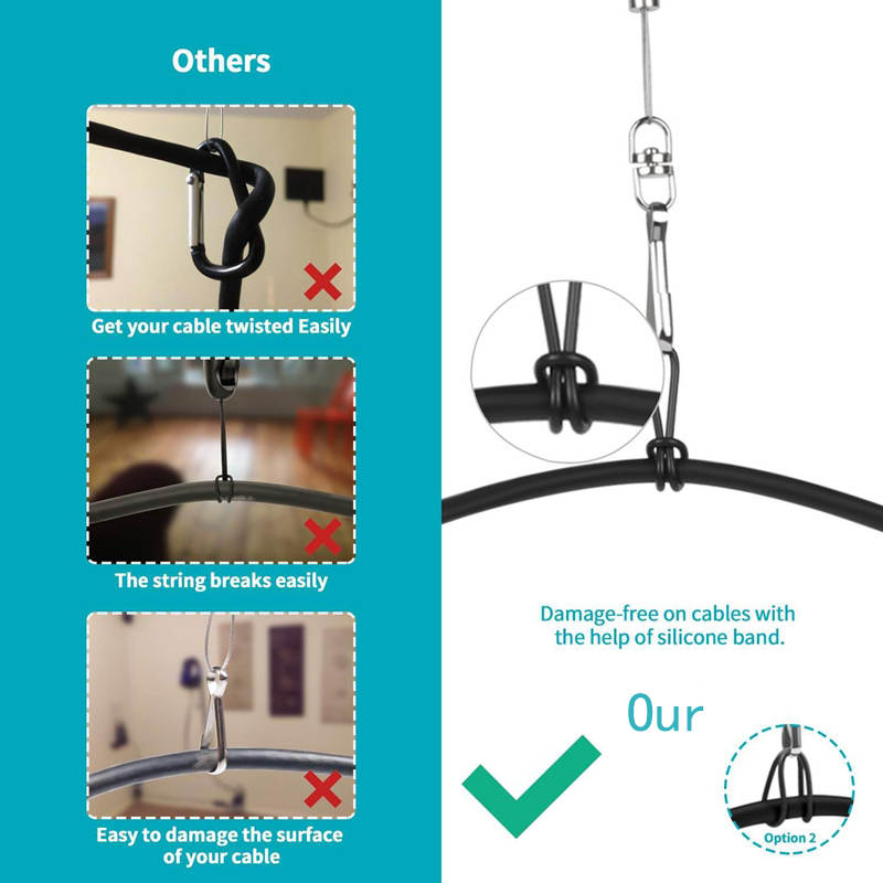 VR cable suspension hooks | 6 pcs