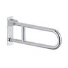 Upgrades Stainless Steel Safety Handrail 23.6" Foldable Handle Not Slip Toliet Handrail for Elderly Pregnant & Disabled