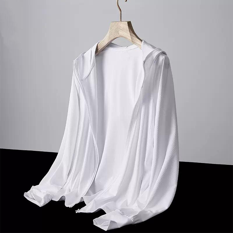 Летняя одежда из ледяного шелка для рыбалки, солнцезащитная одежда для мужчин, дышащая тонкая рубашка с защитой от ультрафиолета, походные куртки, быстросохнущее пальто для пар