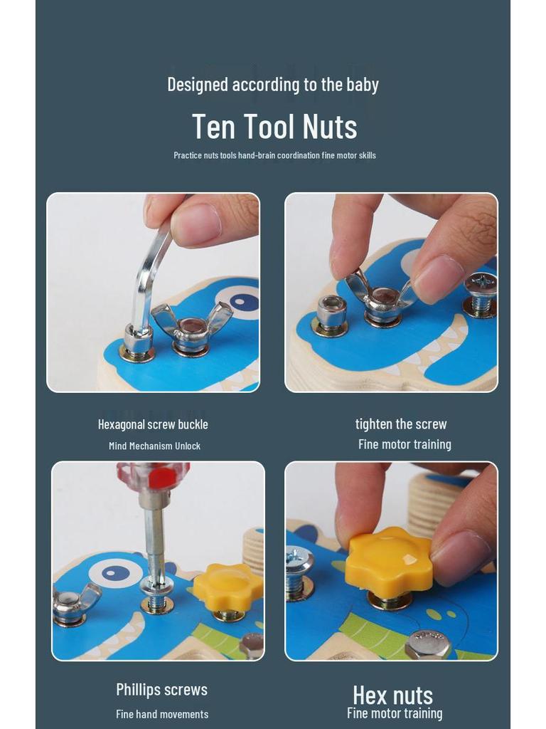 Деревянный набор игрушек для рыбалки с динозаврами: Улучшает координацию рук и глаз и мелкую моторику у детей