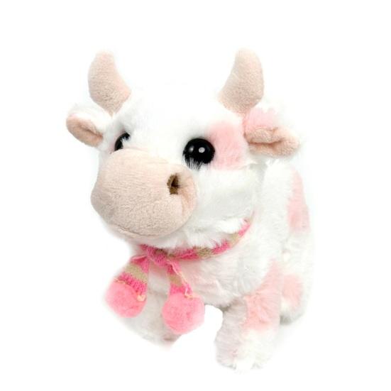 Детская электрическая плюшевая игрушка в виде животного, ходящая, виляющая хвостом, интерактивный слон, овца, корова, панда, плюшевая игрушка, развивающая игрушка-симулятор животного для малышей