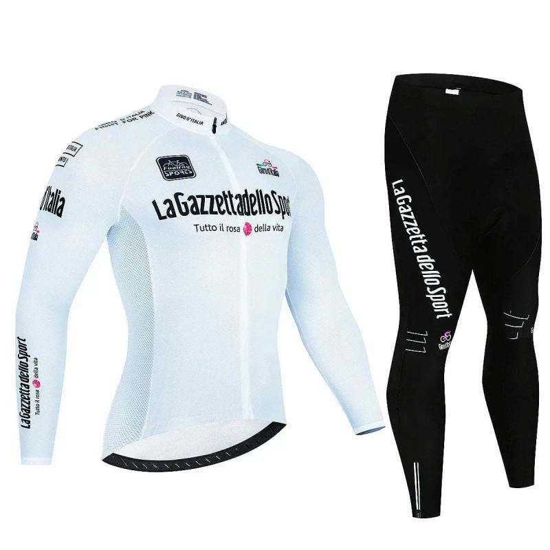 Unisex Long Sleeve Cycling Jersey Set Lightweight Breathable Bike Apparel Road Mountain Biking