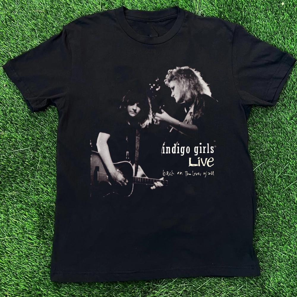 НОВАЯ футболка унисекс Indigo Girls Live - Back On The Bus, Y'All Черная Все размеры