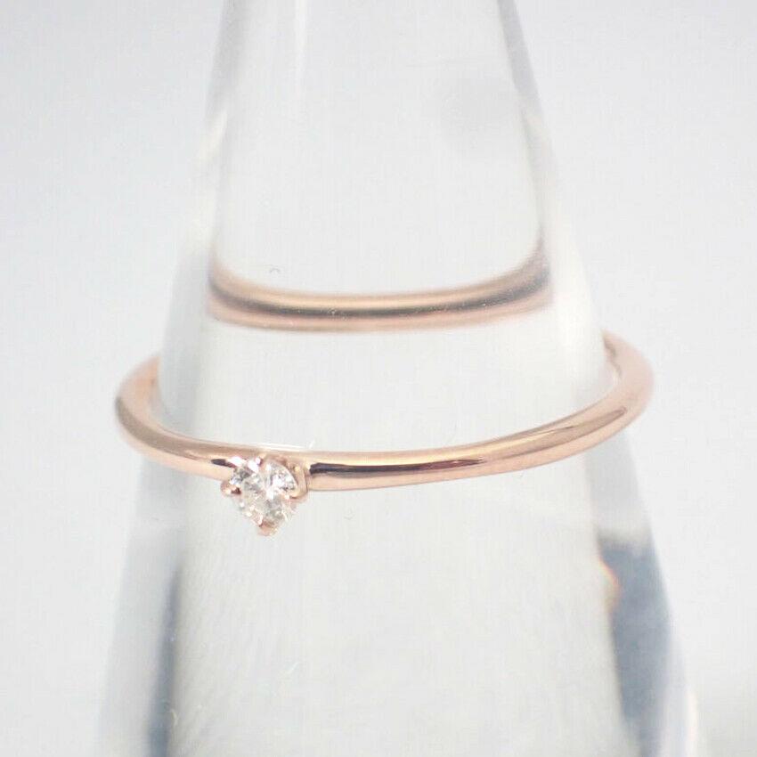 [New] K10PG Diamond Four Point Ring No. 11 [f3-5]