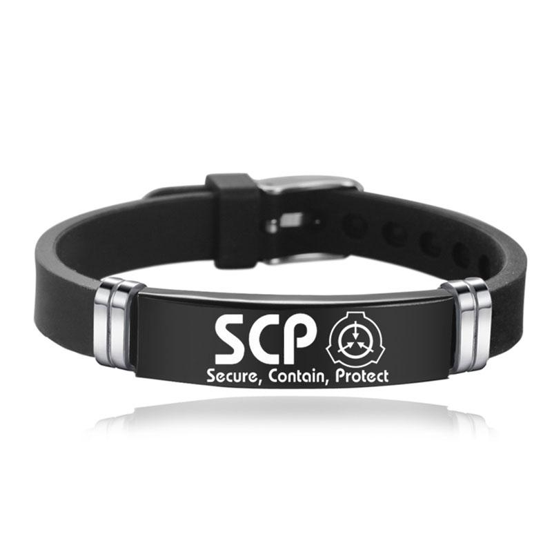 Scp Procedures Foundation Containment Special Sport Casual Stainless Steel Bangles Bracelet For Women Men Jewelry Cool Wristband Gift