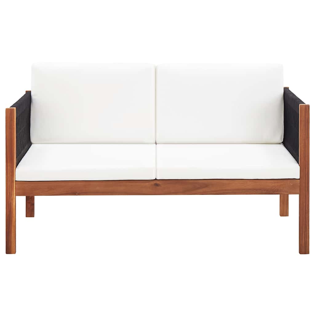 vidaXL Gartensofa 2-Sitzer Massivholz Akazie