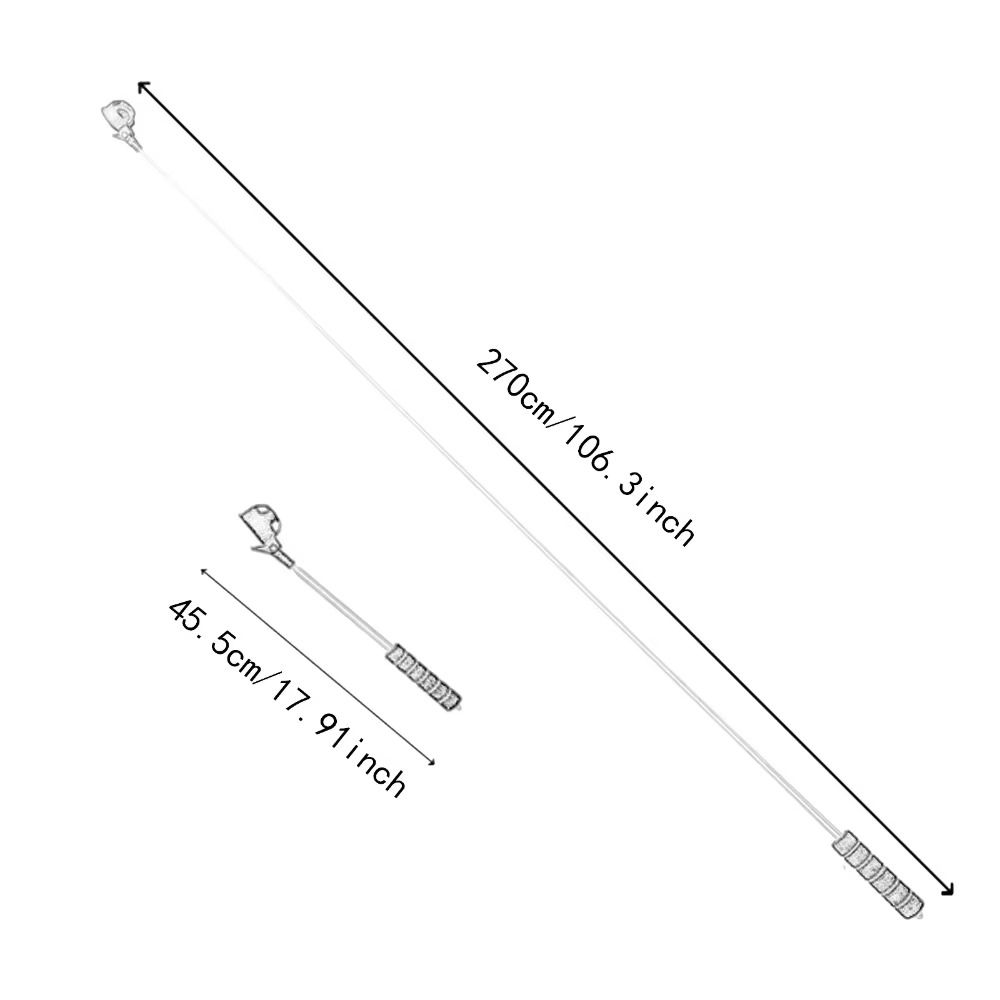 Two-Sided Golf Ball Pick Up Tool Adjustable Stainless Ball Grabber  Water