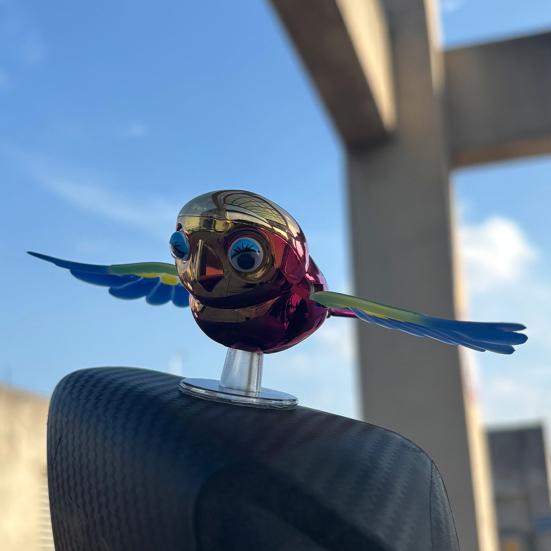 Yousheng Flying Bird Car Ornament Motorcycle Exclusive Model Flapping Wings Motion Decor for Dashboard Creative Auto Accessory