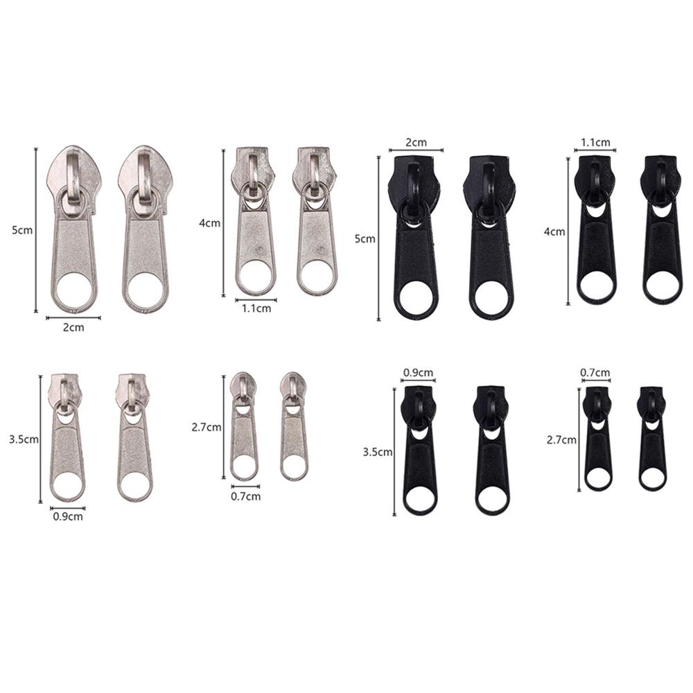 3# 5# 8# 10# Комплект для ремонта головки молнии, легкое исправление головки бегунка молнии, универсальная замена сломанной носимой детали