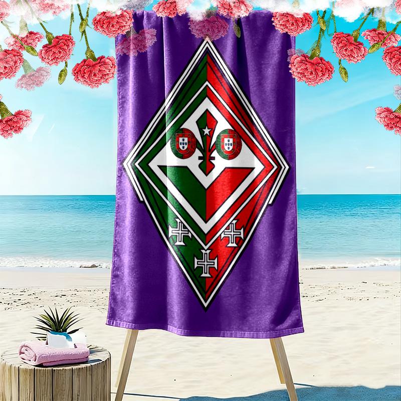 Royal Emblem Heritage beach towel beach Outdoor camping Absorbent bath towel swim seaside Outdoor picnic beach mat beach towel beach