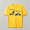 Pigeon English slogan crew neck short-sleeved men's street style T-shirt