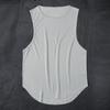 Men Sport Vest O Neck Breathability Solid Sweat Color Sleeveless Good Absorption Quick Dry Pullover Gym Fitness Jogging
