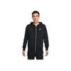 Nike Клубная толстовка на молнии с длинным рукавом реглан и капюшоном для мужчин, черная FN3885010