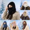 1Pc New Winter Thick Thermal Fleece Balaclava Scarf Ski Face Mask Neck Warmer Snood