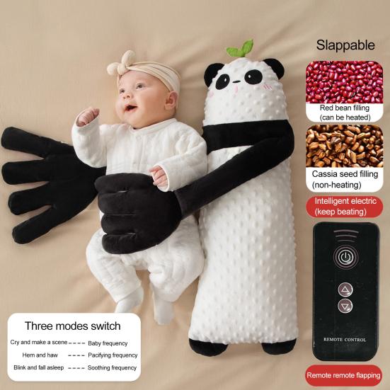 Baby Patter Pillow with Remote Control And Heating Function Goose Shape Baby Sleep Aid Soothe Emotions Anxiety Arm-Wrapped Support