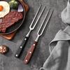 Вилка для барбекю и разделки из нержавеющей стали для мяса и стейка