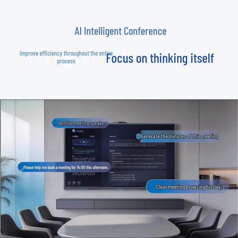 MAXHUB Smart Meeting Panel with AI Tracking and Wireless Projection (CN version)