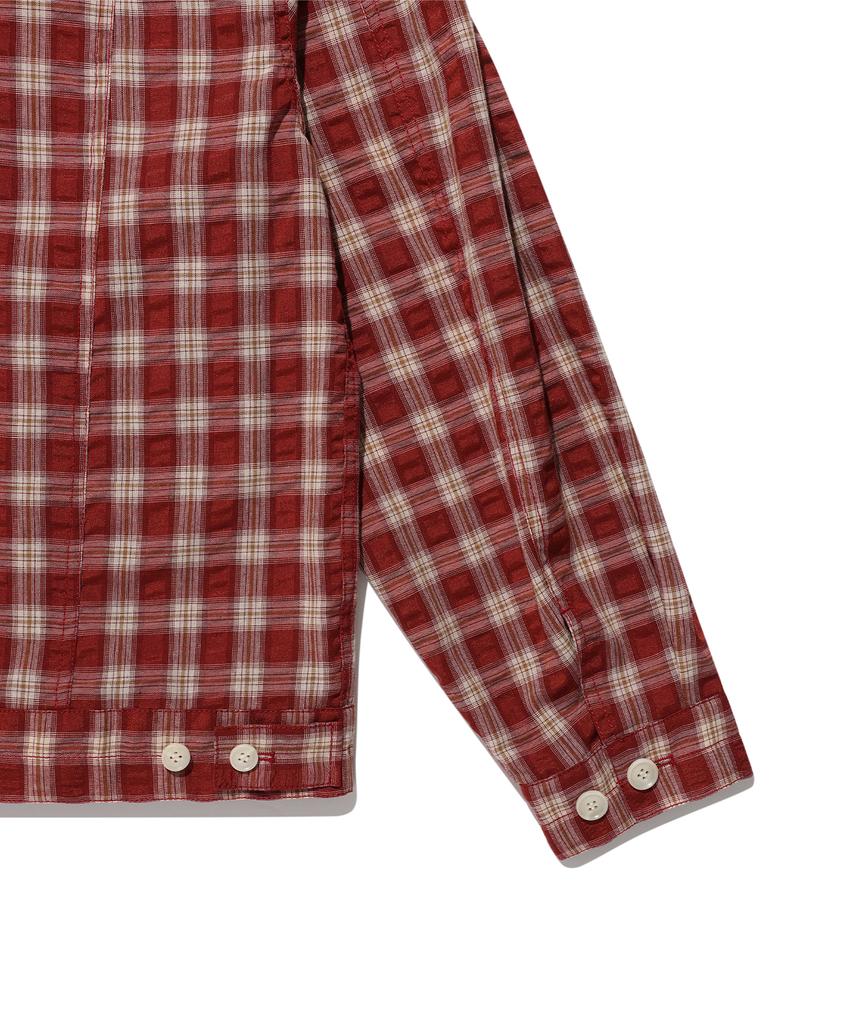 AECA Light Check Trucker-Burgundy