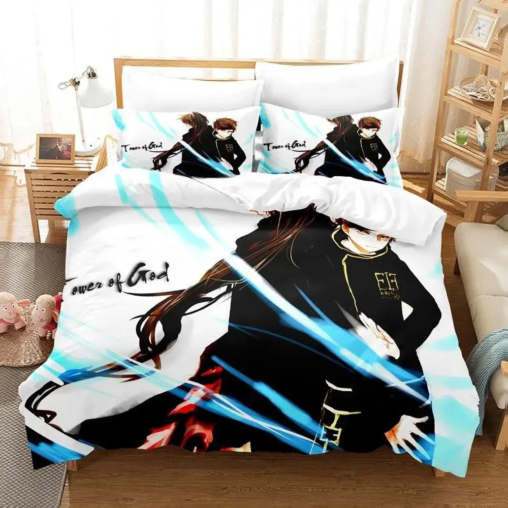 Комплект постельного белья Tower Of God Single Twin Full Queen King Size Bed Set Adult Kids Bedroom Duvet cover Sets Anime Bed Sheet Set