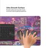 Japanese Anime-style Mousepad, Extra-large Gaming Mouse Pad with Cyberpunk Urban, Fantasy Animation Style, Non-slip Desk Mat, 800x300x3 Mm