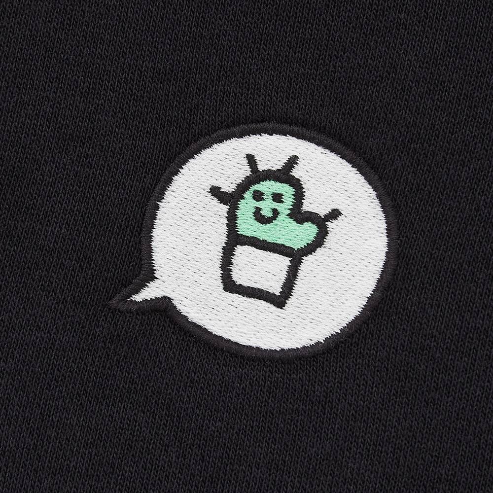 Uniqlo Худи с кулиской Мультяшное Худи Унисекс Черный 435439-09