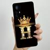 Чехол для Xiaomi 12 Lite Чехол для Xiaomi 12T Pro 5G Чехол с буквой-короной для пары Мягкий жидкий силикон Защитная задняя крышка для объектива
