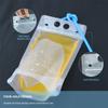 100pcs Clear Drink Pouches Bags Frosted Zipper Stand Up Plastic Drinking Bag with Straws