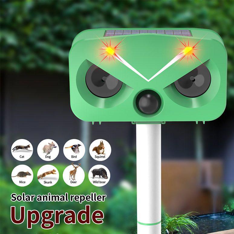 Ultrasonic Solar Animal Repeller: Multi-Purpose for Cats, Birds & Rodents