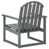 Garden Armchairs 2 pcs Grey Solid Acacia Wood