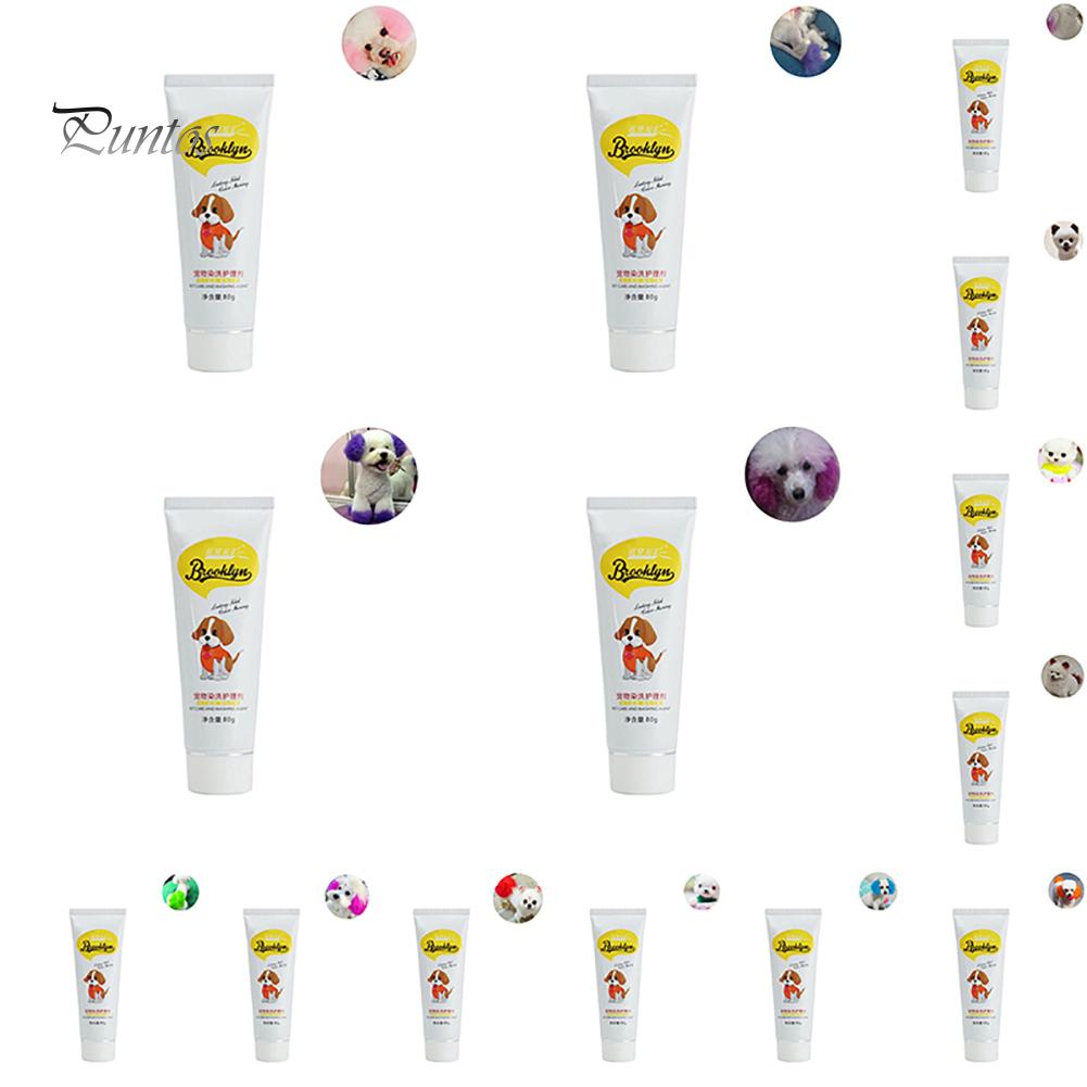 Нетоксичная краска для шерсти питомцев для собак и кошек - 80 г, временная и смываемая