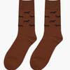 UNBDAY Unisex Puppy Pattern Socks - Brown