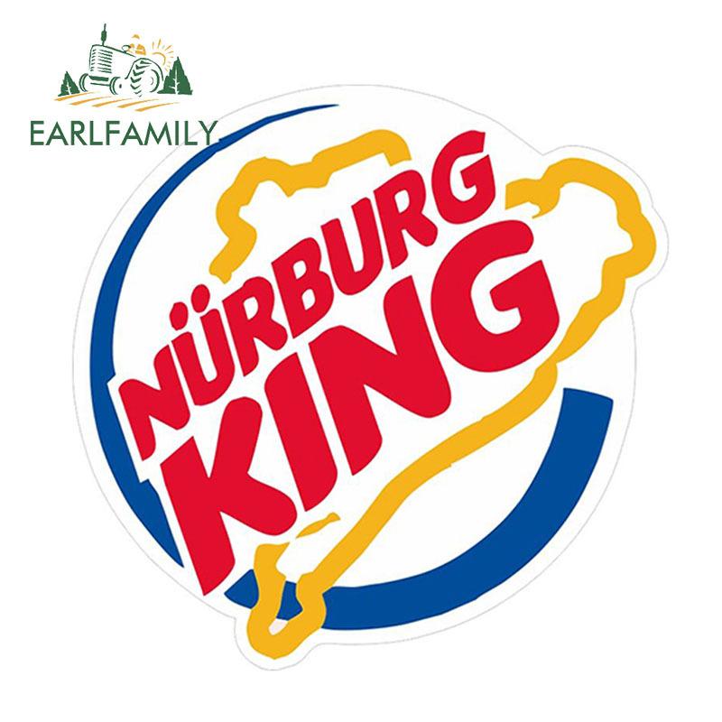 EARLFAMILY NURBURG KING Ratlook JDM Style Vinyl Car Sticker Bombing Decal 3D Car Styling Decoration NURBURGRING Stickers