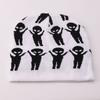 Alien knitted hat European and American hip hop new bag head pullover hat autumn and winter warm cold hat wool hat