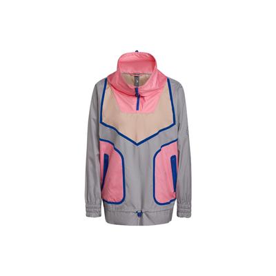 X Stella McCartney Color Block Half Zip Свободный пуловер куртка Женские куртки Pearl-Pink H59961