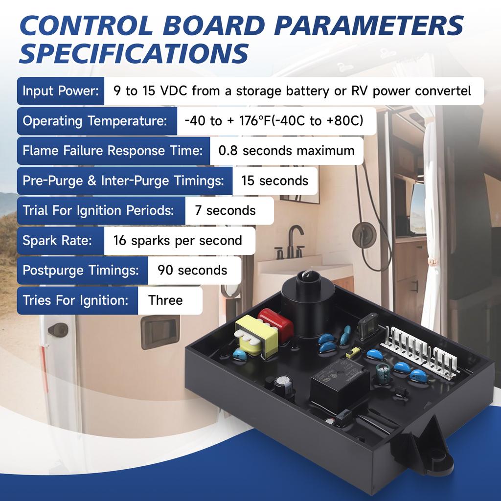 Water Heater Control Circuit Board Kit 93305 91365 91346 For RV Atwood GCH6A-10E GC6AA-10E GC10A-4E GCH10A-4E Gas Electric 12V