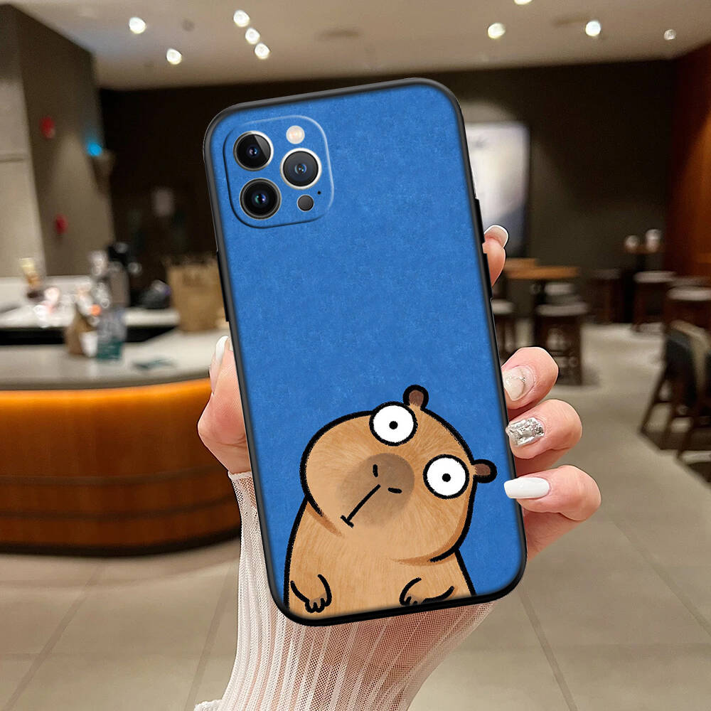 Cartoon Capybara Case for Samsung A06 A35 A25 A24 A15 A05S A05 M55 M35 M15 A02 A12 A13 A10 A16 A20 A30 A22 A31 A32 A33 A42 A50
