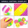 Pet Products Elastic Flash Light Squeaky Spike Ball Pet Dog Cat Molar Plastic Entertained Toy
