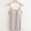 Summer Sleeveless Padded Shirt Women Camisoles Tops with Built In Bra Spaghetti Strap Basic Tank Top EMA