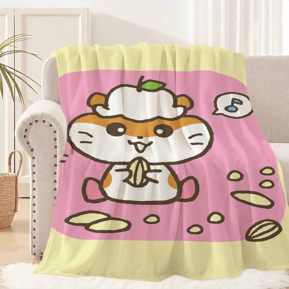 Cartoon C-Coro C-Coro C-Kuririn Cute Blanket Plush Nap Sofa rug for Living Room Office Bedroom Birthday Home Travel Kid Gifts