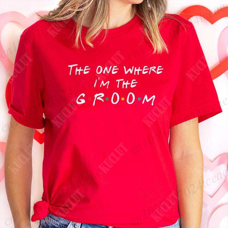 I The Birde Groom Tshirt Bachelorette Farewell Party Tee Team Bride Shirt Bridal Shower Wedding Tops EVJF Bridesmaid Blouses