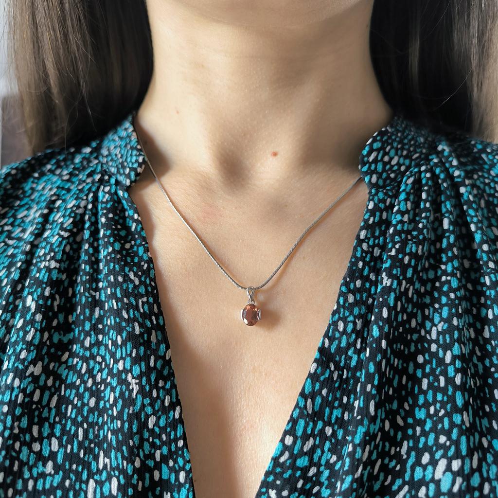 Серебряная подвеска с султанитом 1.172ct (2205517)