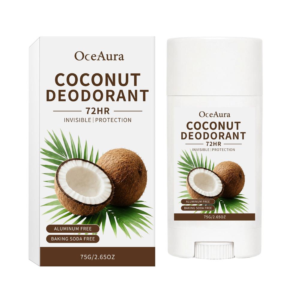 OCEAURA Antiperspirant Deodorant Stick Coconut Scent Fresh Dry Non-Sticky Daily Portable Underarm Care