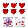 6Pieces Elegant Heart Napkin Rings Accessories for Celebration Like Valentines Day Weddings and Anniversaries