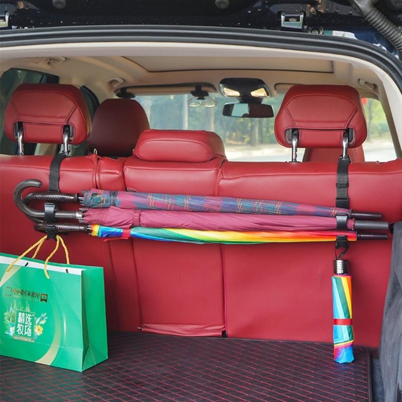 Крючок для подголовника автомобильного сиденья, 2 вешалки, органайзер для хранения, универсальный, для сумочки, кошелька, пальто, универсальный, подходит для автомобиля, внедорожника